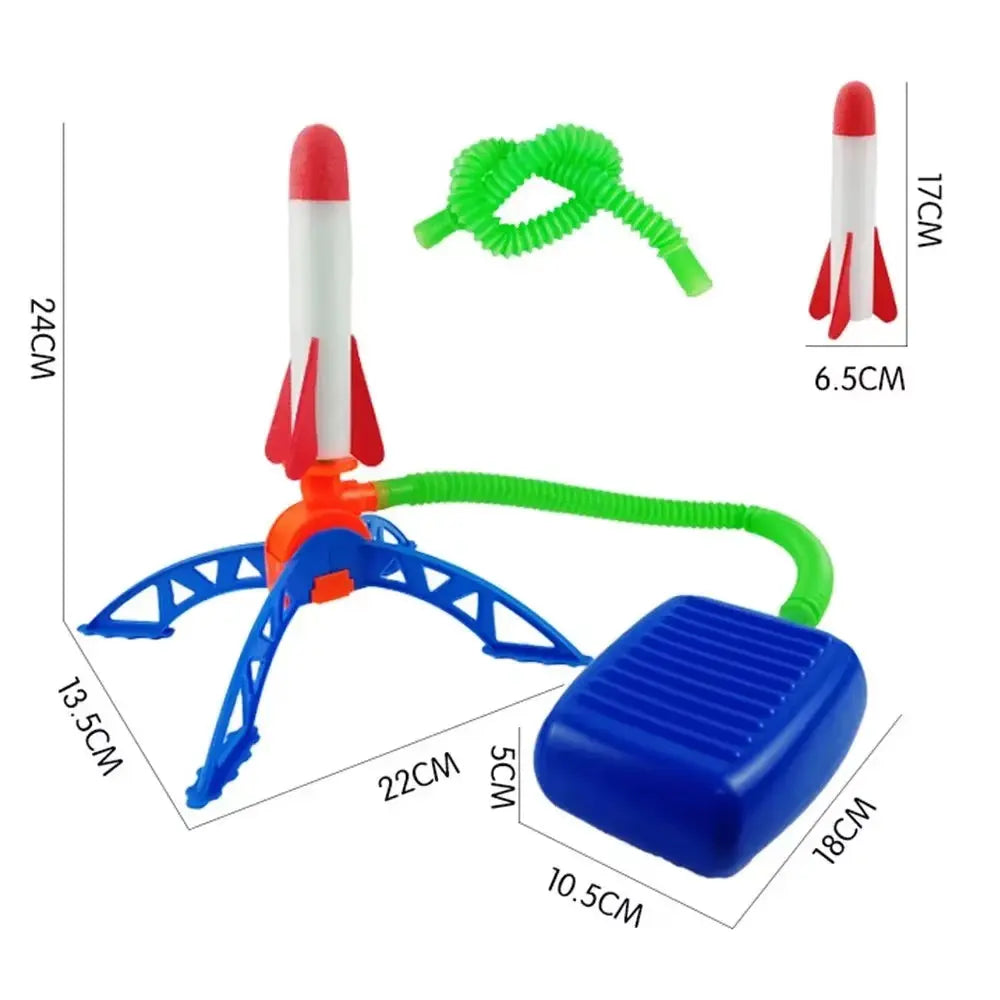 Air Rocket Foot Pump Launcher Outdoor Air Pressing Pedal Soaring Rocket Toy Kids Game Suit Jumping Sport Game Kids Toy Gift