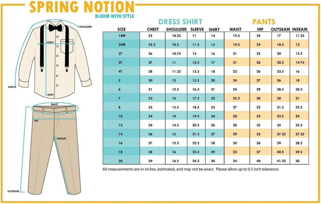 Boys' 4-Piece Suspender Outfit