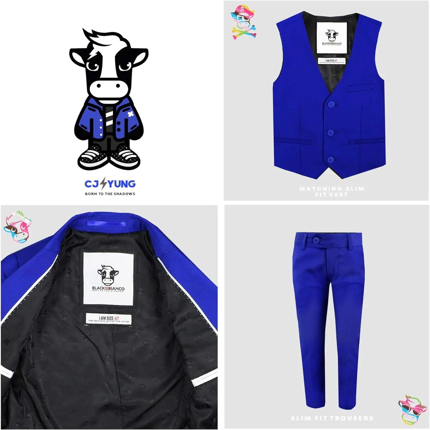Boys' First Class Slim Fit Suits Lightweight Style. Presented by Baby Muffin