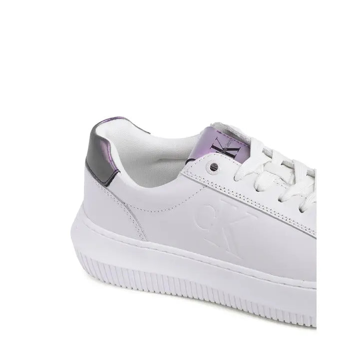 Calvin Klein Womens Sneaker White YW0YW0120201T Calvin Klein