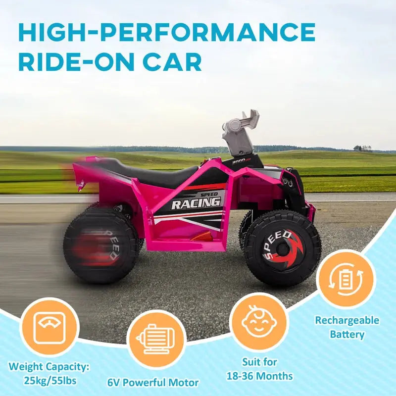 Cavender 6V 1 Seater All-Terrain Vehicles Battery Powered Ride On