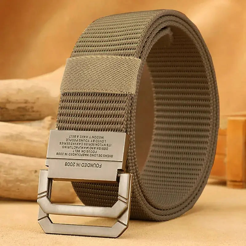 Men Belt Nylon Webbing Fabric Tactical Army Canvas Casual Fashion Luxury Designer Jeans Belt for Men Military Sports Strap HB009
