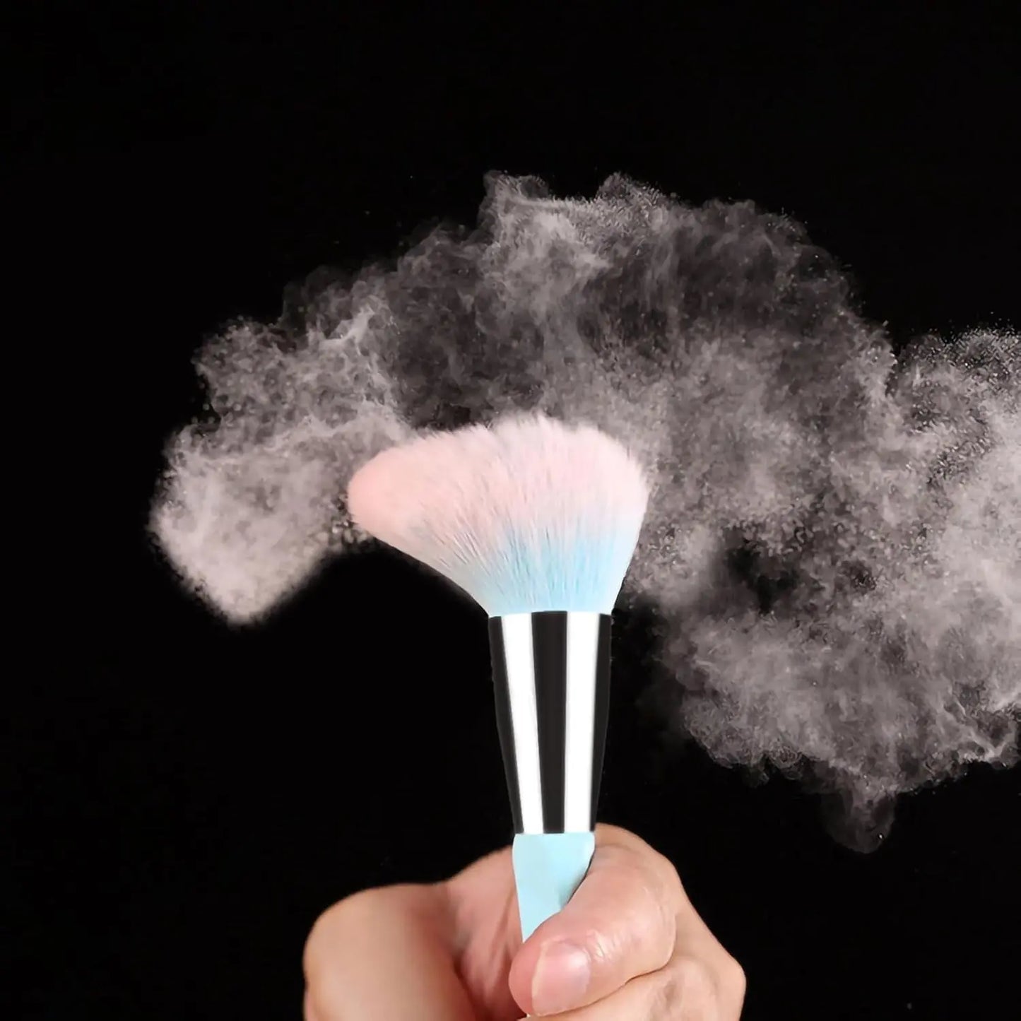 18Pcs Pink Blue Makeup Brush & Sponge Set – Soft Synthetic, Gift for Her
