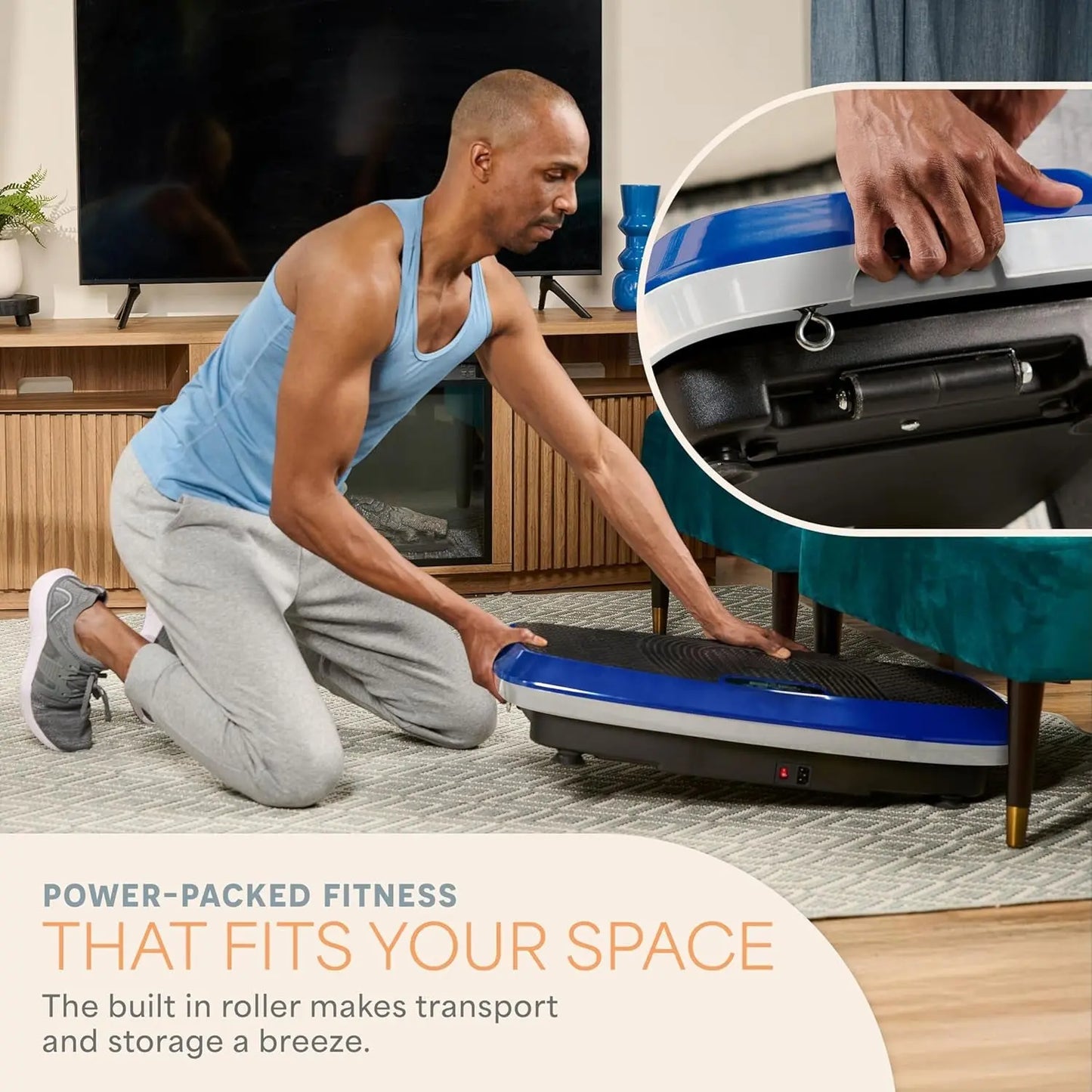 Hovert 3D Heavy Duty Vibration Plate Machine – Sturdy Dual Motor Platform with Lateral & 3D Motion – Full Body Workout for Strength, Balance, Recovery & Circulation