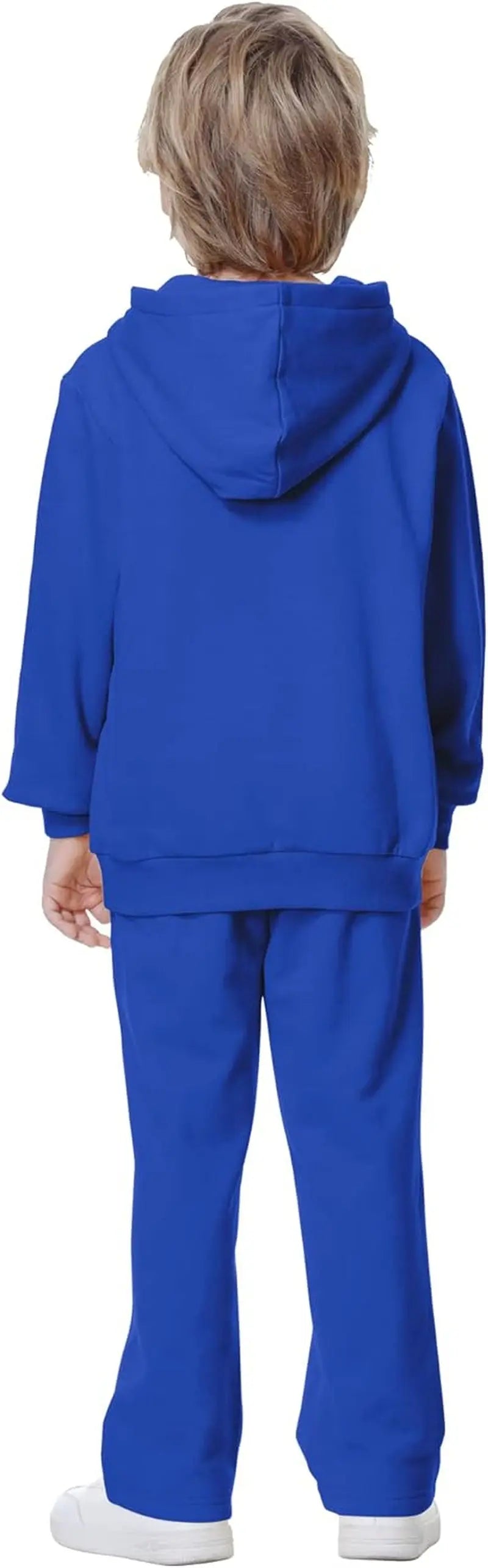 Kids Soft Brushed Fleece Zip-Up Hooded Sweatshirt Hoodie for Boys or Girls 4-12 Years