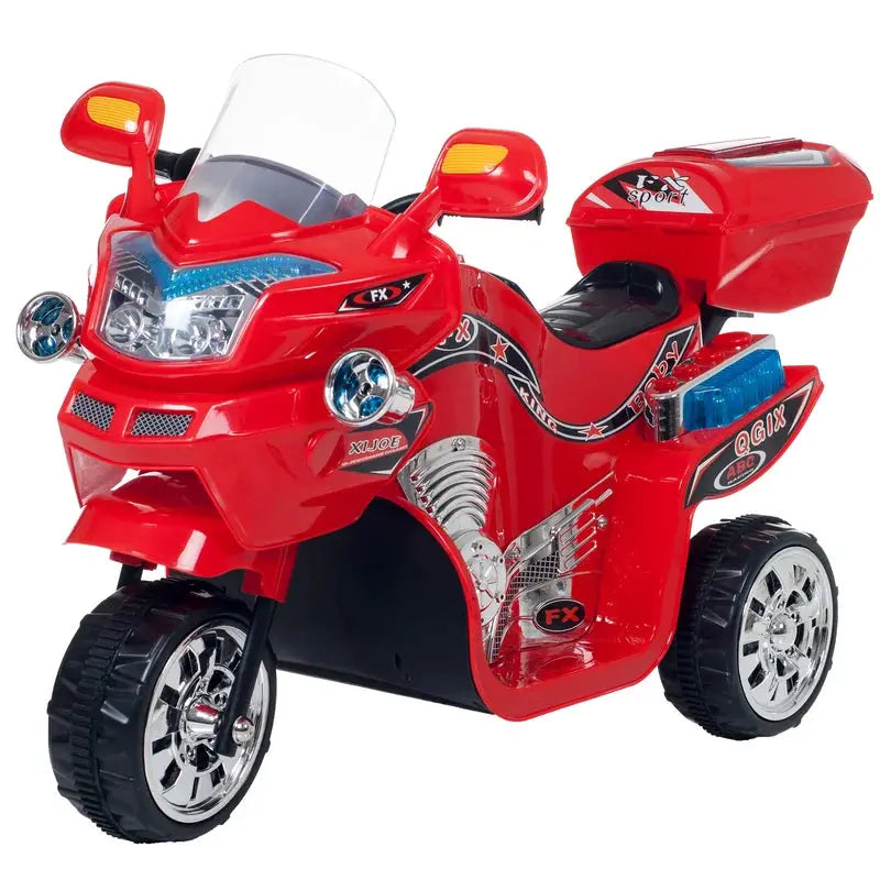 Kids Motorcycle Toy - 6V Battery Powered 3-Wheel Electric Motorcycle for Kids Ages 3 to 6 with Sounds, Reverse, and Headlights - Toddler Ride on Toys - Gift for by Lil’ Rider