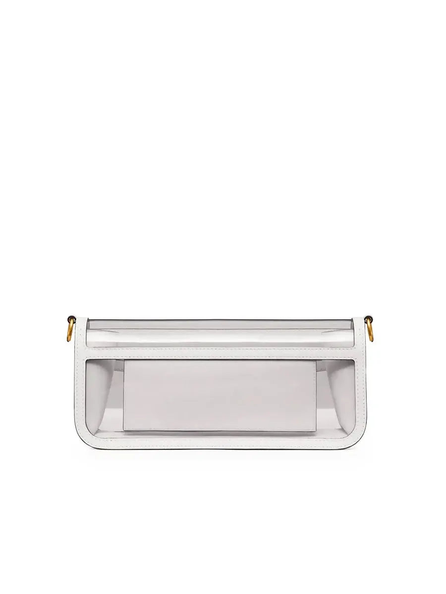 Loco Shoulder Bag in Polymeric Material Transparent