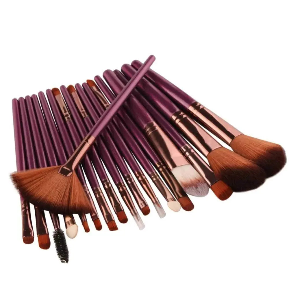 Makeup Brushes Set 18Pcs Eyebrow Highlighter Powder Foundation Eye Shadow Brush Cosmetics Professional Makeup Brush (Color : E)(E)
