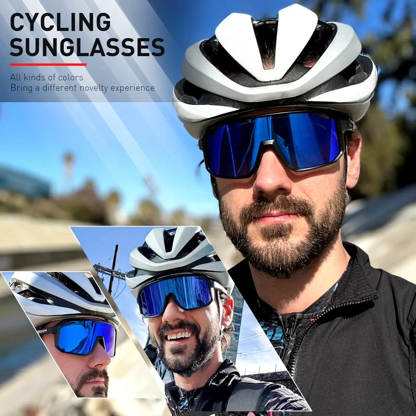 New Cycling Glasses Bike Sunglasses Men UV400 Eyewear Outdoor Sports MTB Goggles Bicycle Women Riding Hiking Sunglasses
