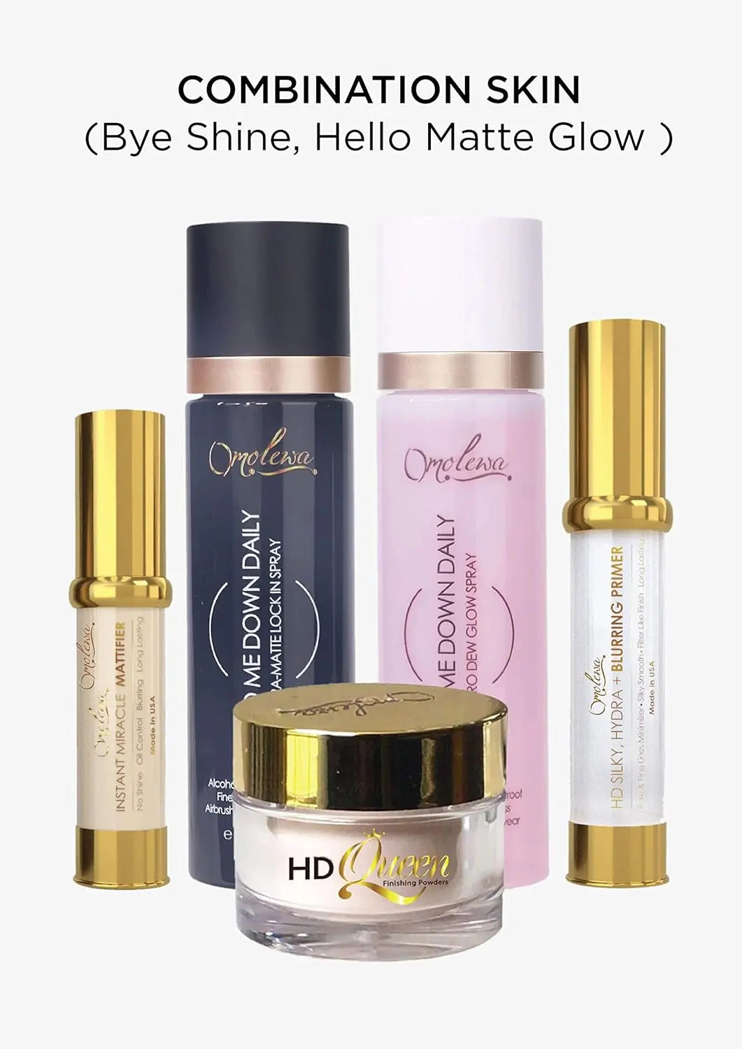 OILY COMBINATION SKIN SET - SMUDGE PROOF MAKEUP SYSTEM