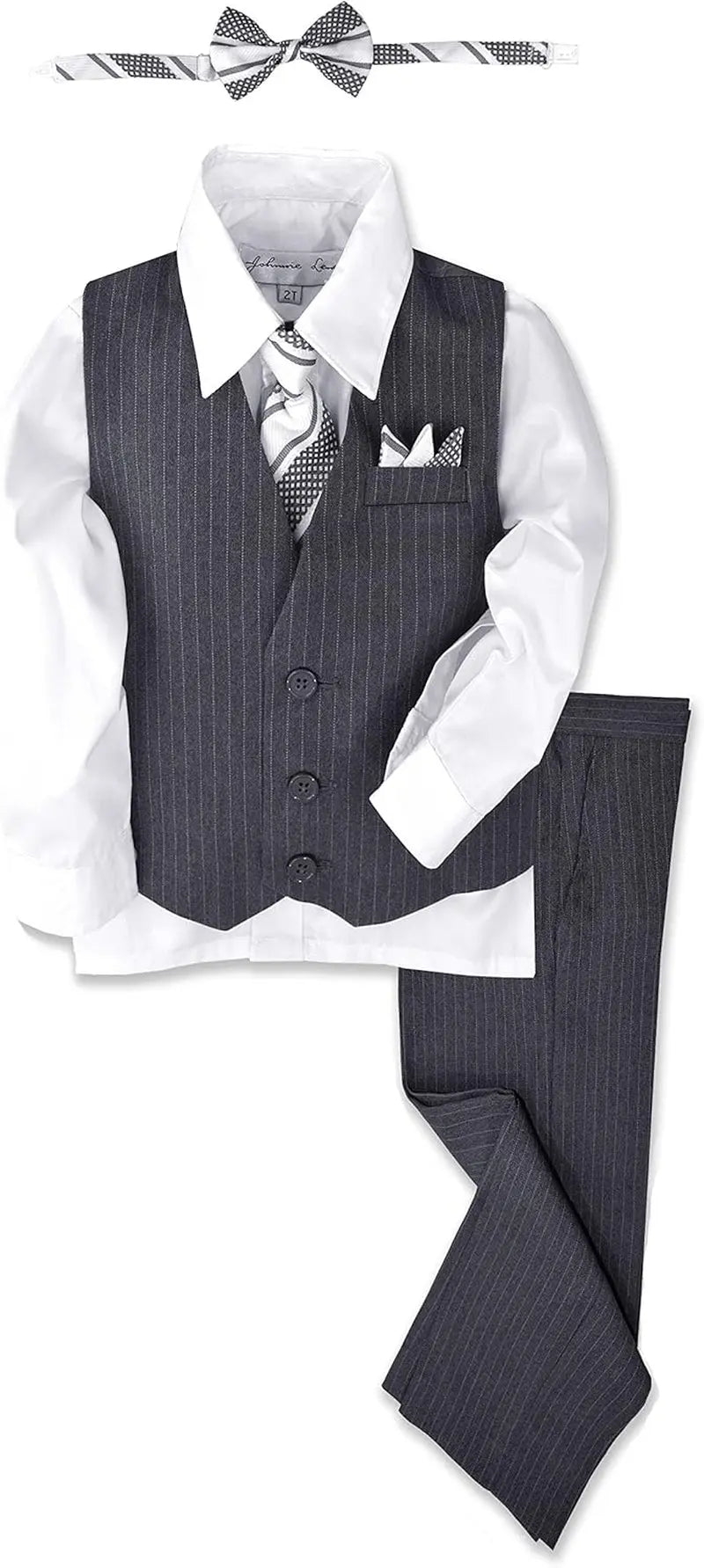Pinstripe Boys Formal Dresswear Vest Set