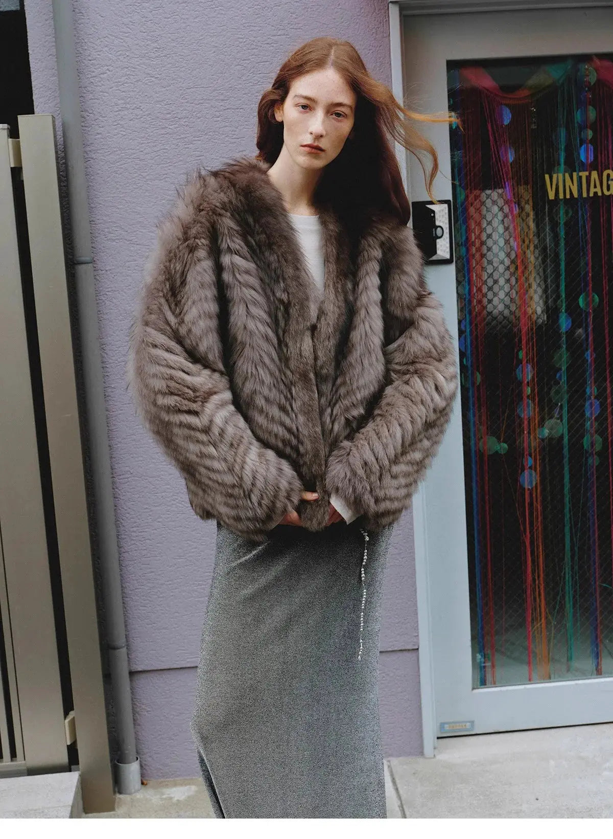 "Polar Night Star" Imported Sagafurs Fox Fur Coat Whole Fox Fur Coat