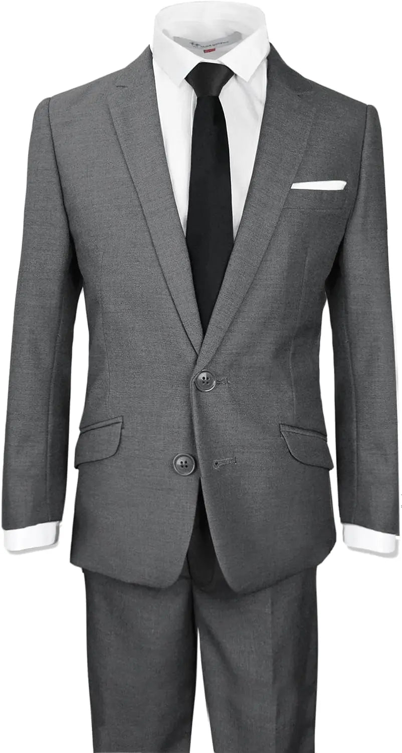 Signature Boys' Slim Fit Suit Complete Outfit