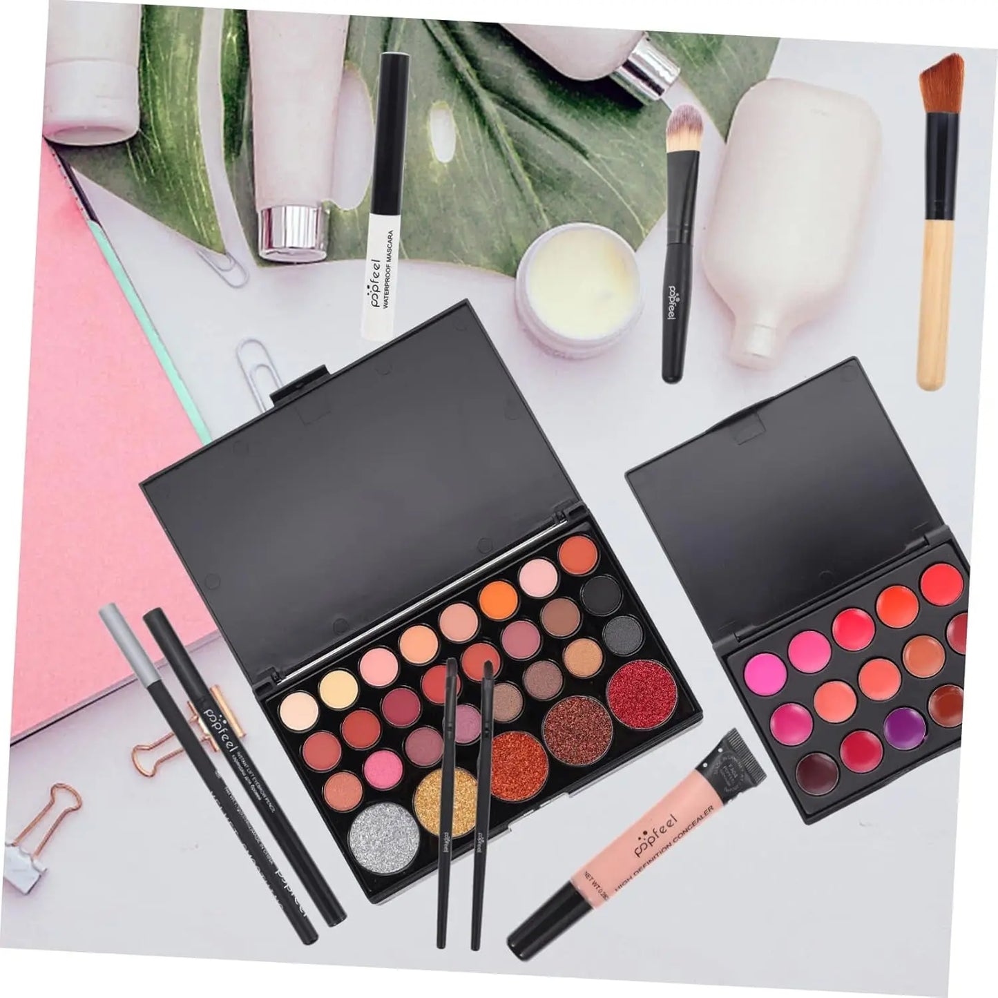 3 Sets Women'S Makeup Set Gift for Women Cosmetics Sulies Makeup Brushes Lip Gloss for Women Mascara Sets Eyeshadow Set Makeup Kit Women Cosmetics Sulies Cosmetic Kit for Women ( Color : as Shownx4Pcs