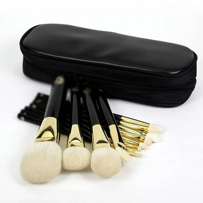 11Pcs Professional Makeup Brush Set Make up Brushes Synthetic Hair Aluminum Ferrule Wood Handle