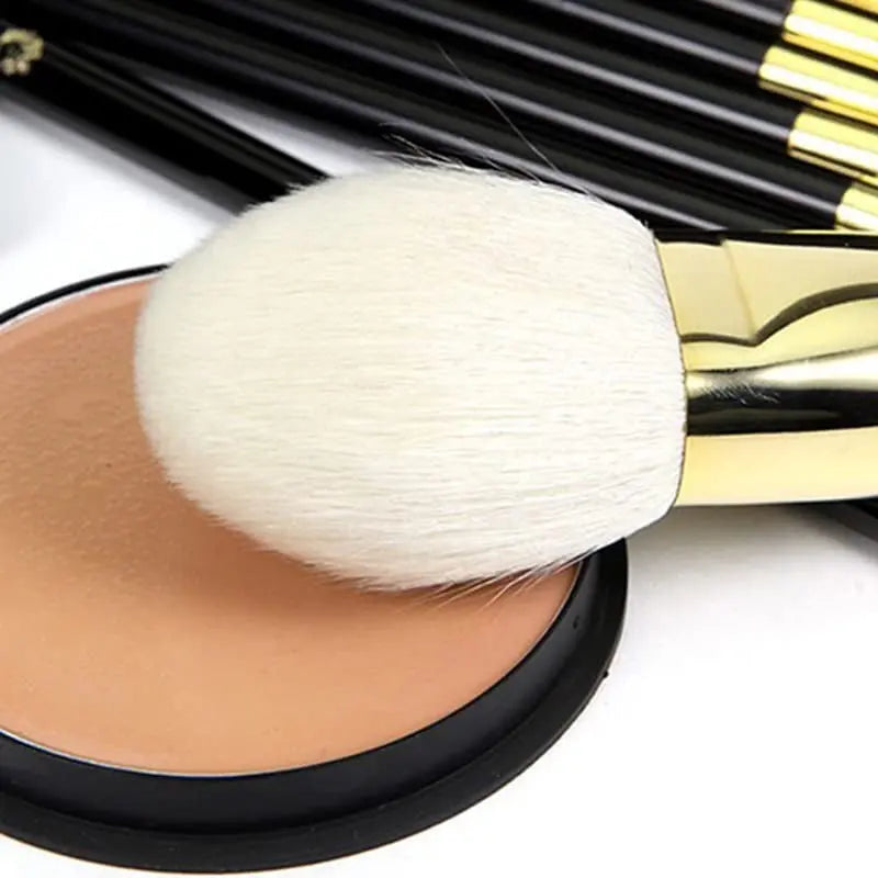 11Pcs Professional Makeup Brush Set Make up Brushes Synthetic Hair Aluminum Ferrule Wood Handle