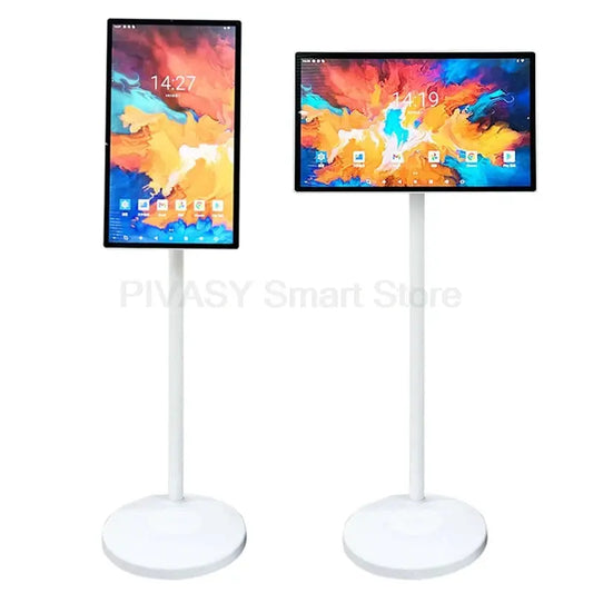 Popular 24Inch Smart Display Lcd Touch Screen Android 6G+128G Portable Smart Tv Indoor Conference Mobile Tv for Gym Gaming Live