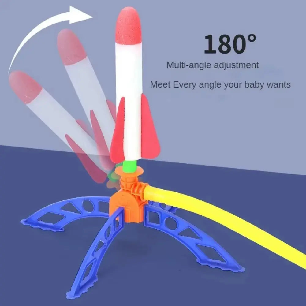 Air Rocket Foot Pump Launcher Outdoor Air Pressing Pedal Soaring Rocket Toy Kids Game Suit Jumping Sport Game Kids Toy Gift