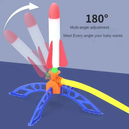 Air Rocket Foot Pump Launcher Outdoor Air Pressing Pedal Soaring Rocket Toy Kids Game Suit Jumping Sport Game Kids Toy Gift