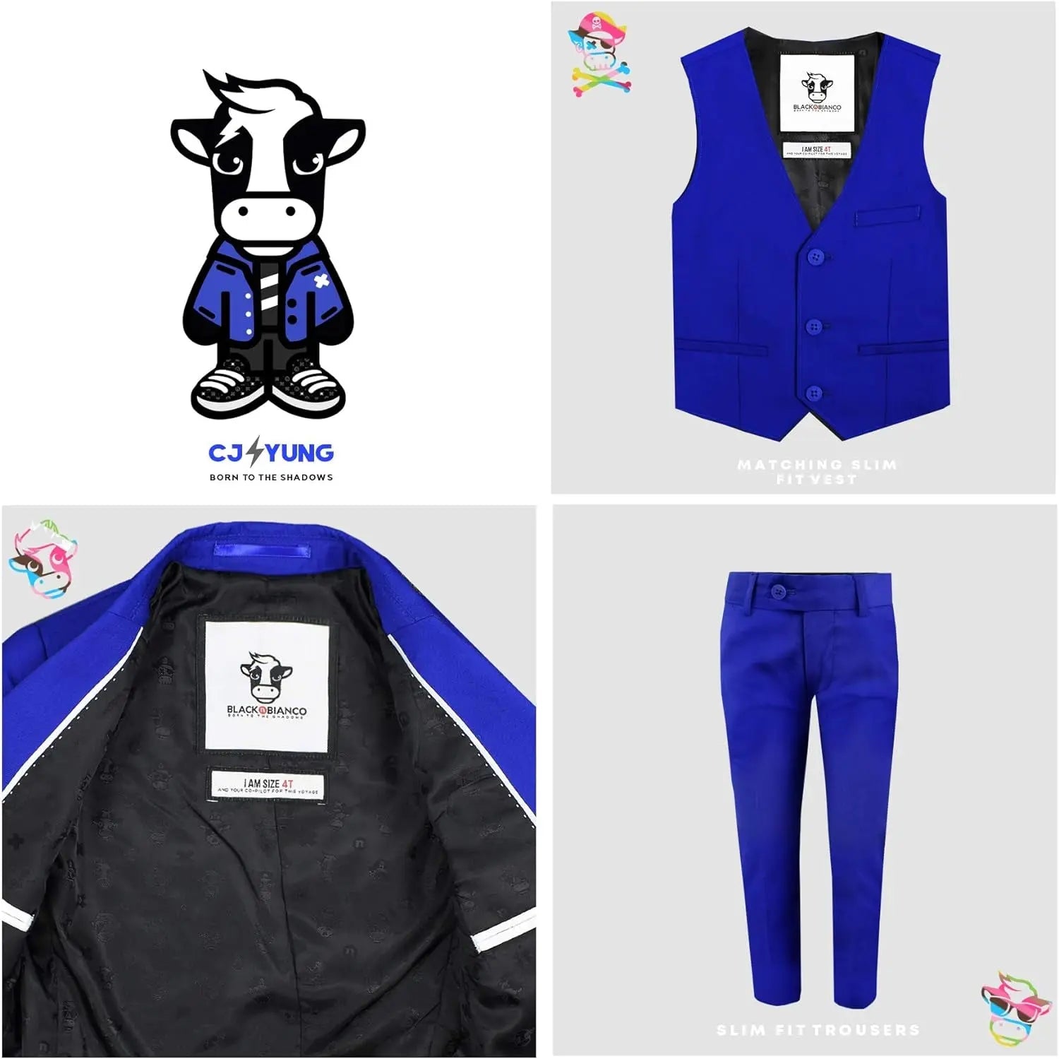 Boys' First Class Slim Fit Suits Lightweight Style. Presented by Baby Muffin