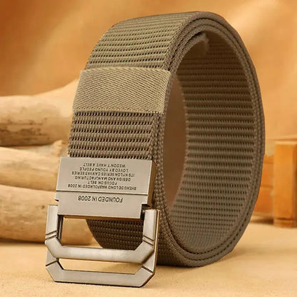 Men Belt Nylon Webbing Fabric Tactical Army Canvas Casual Fashion Luxury Designer Jeans Belt for Men Military Sports Strap HB009