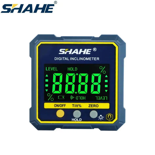 Digital Angle Gauge Magnetic Protractor Inclinometer Level Angle Finder Angle Cube Level Box with Magnes and Backlight