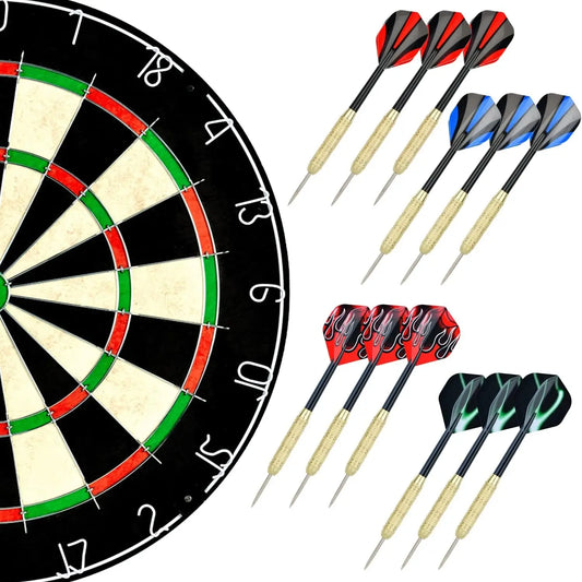 Dartscheibe Mit Klammerfreiem Bullseye, 18 G Stahlspitze, Dartscheiben-Montagesets Enthalten