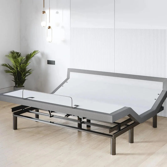 Harmony Adjustable Bed Base, Head and Foot Lift, Massage, Under-Bed Lights, USB, Gel Memory, Zero Gravity Smart Frame - King