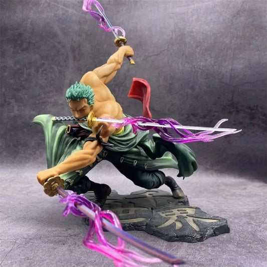 Hot One Piece 10Cm Anime Figure GK Roronoa Zoro Three-Blade Sa-Maximum Manga Anime Statue Action Figure Collection Model Kid Toy