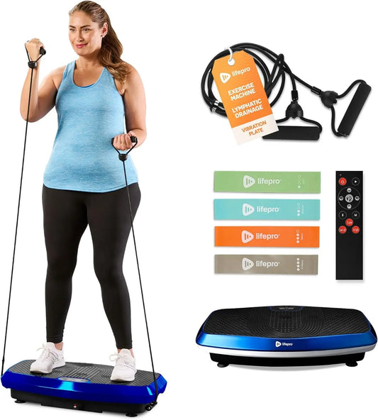 Hovert 3D Heavy Duty Vibration Plate Machine – Sturdy Dual Motor Platform with Lateral & 3D Motion – Full Body Workout for Strength, Balance, Recovery & Circulation