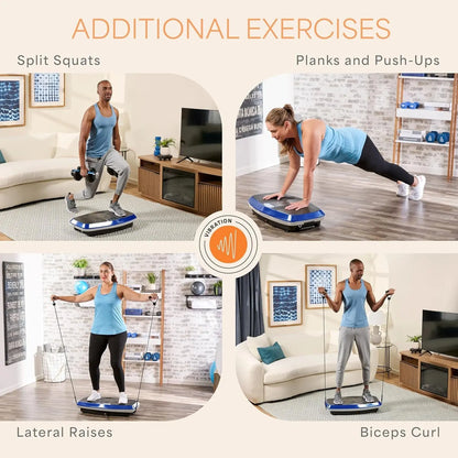 Hovert 3D Heavy Duty Vibration Plate Machine – Sturdy Dual Motor Platform with Lateral & 3D Motion – Full Body Workout for Strength, Balance, Recovery & Circulation