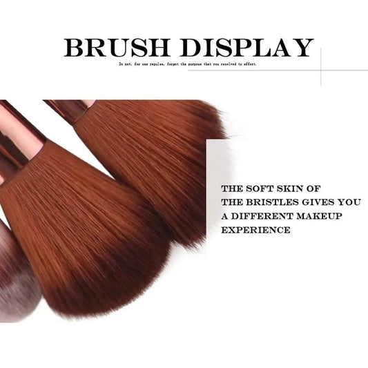 Makeup Brushes Set 18Pcs Eyebrow Highlighter Powder Foundation Eye Shadow Brush Cosmetics Professional Makeup Brush (Color : E)(E)