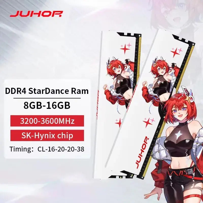Memoria Ram Ddr4 8GB 16GB 3200Mhz 3600Mhz DIMM Desktop Gaming Memory RAMS with White Heat Sink
