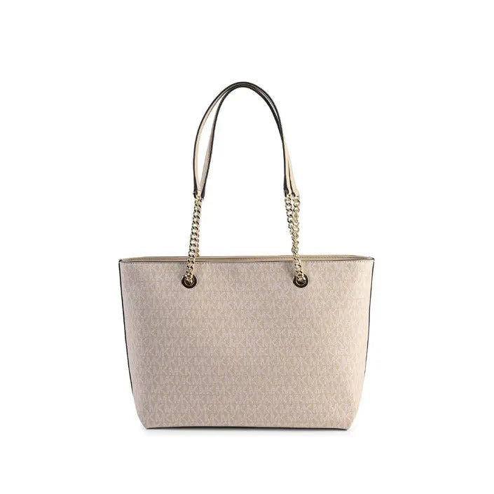 Michael Kors Medium Front Zip Chain Tote Bag 35R3GTTT2V BUFF Michael Kors