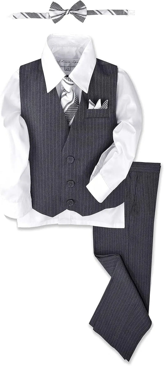 Pinstripe Boys Formal Dresswear Vest Set