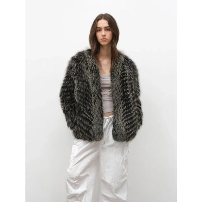 "Polar Night Star" Imported Sagafurs Fox Fur Coat Whole Fox Fur Coat