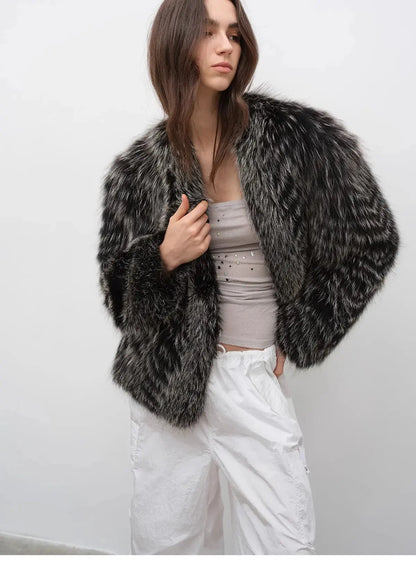 "Polar Night Star" Imported Sagafurs Fox Fur Coat Whole Fox Fur Coat