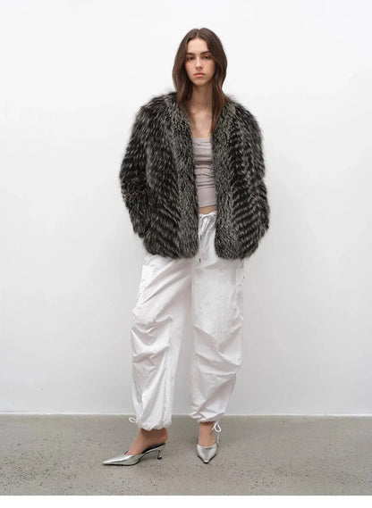 "Polar Night Star" Imported Sagafurs Fox Fur Coat Whole Fox Fur Coat