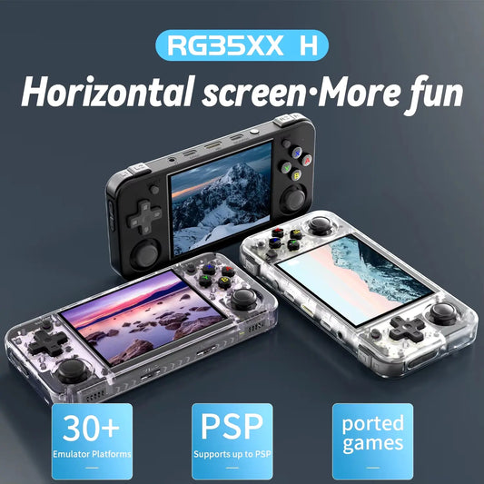 RG35XX H Handheld Game Console 3.5''IPS Screen HDMI Output Linux System RG35XXH Retro Video Simulator Console Kids Gift