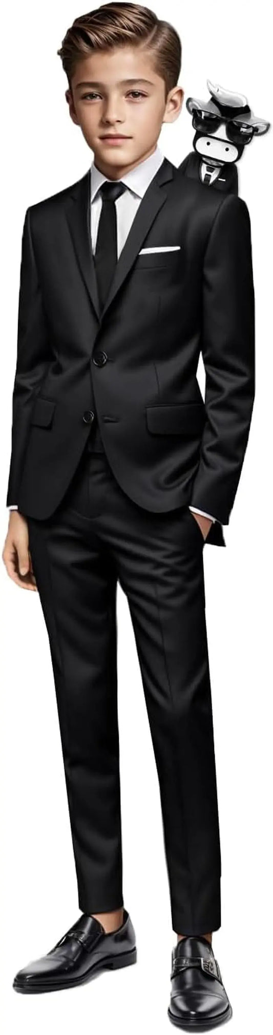 Signature Boys' Slim Fit Suit Complete Outfit