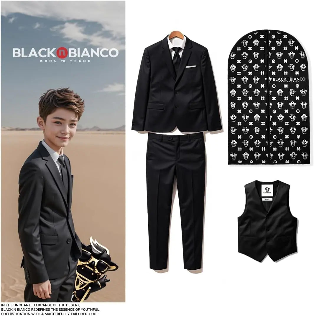 Signature Boys' Slim Fit Suit Complete Outfit