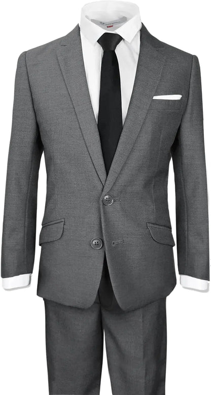 Signature Boys' Slim Fit Suit Complete Outfit