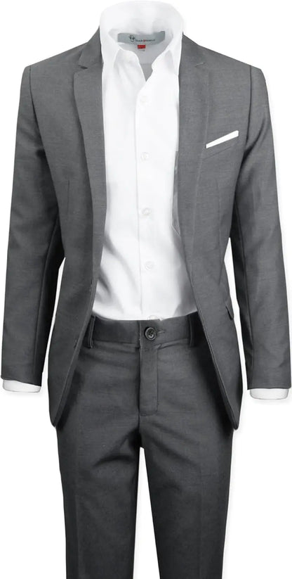 Signature Boys' Slim Fit Suit Complete Outfit