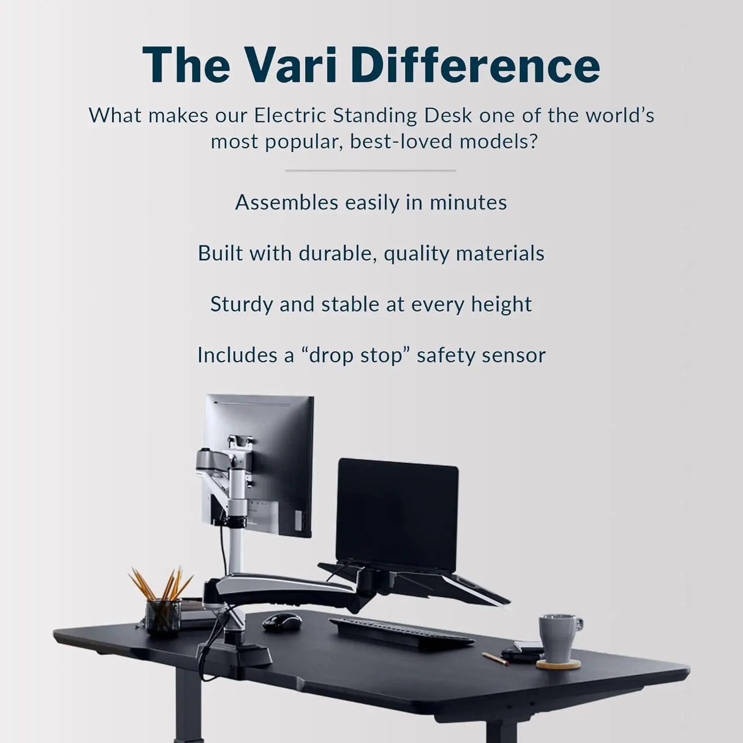 - Standing Desk Adjustable Height (60" X30')- Electric Sit-Stand Computer Desk for Work or Home Office- Dual Motor with Memory Presets- Adjustable Desk from desk- Black