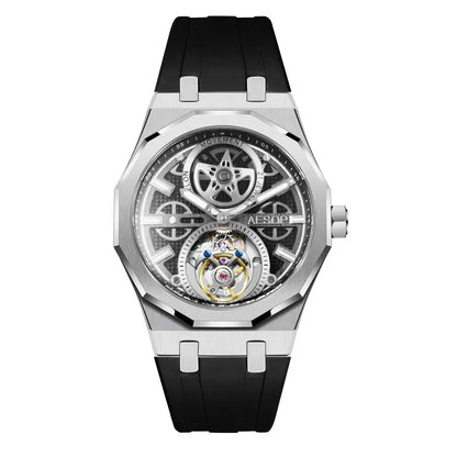 Men Flying Tourbillon Movement Mechanical Automatic Luxury Watches Wristwatches Skeleton Watch Brand for Man Sapphire