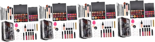 3 Sets Women'S Makeup Set Gift for Women Cosmetics Sulies Makeup Brushes Lip Gloss for Women Mascara Sets Eyeshadow Set Makeup Kit Women Cosmetics Sulies Cosmetic Kit for Women ( Color : as Shownx4Pcs